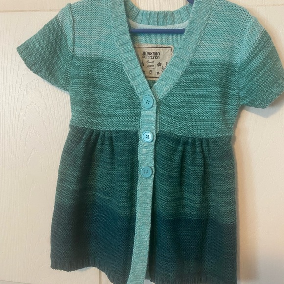 Girls Knitted Button Up Sweater Dress - Picture 3 of 5